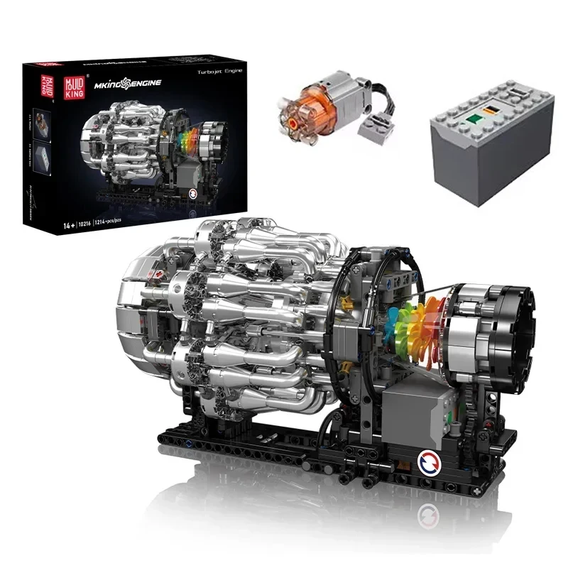 Model Kit Engine - Mould King 10216 Model Mesin Turbojet