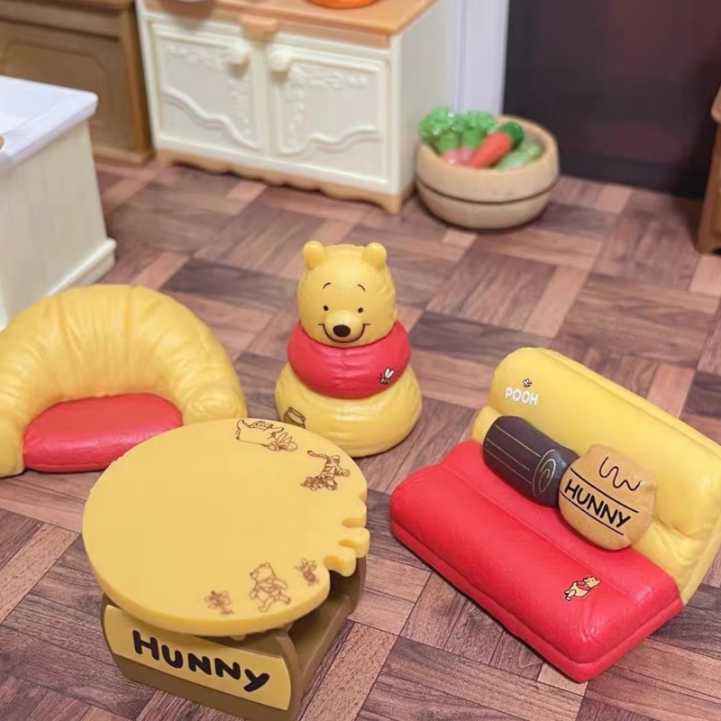 2026 4PCS Gashapon Disney Pooh - Model Kit Fantasy ulasan dan harga